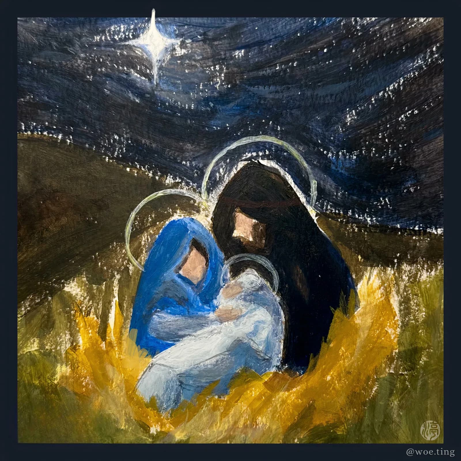 Postal de Natal com mensagem do Padre Hugo Martins sobre a esperança e o amor de Jesus.