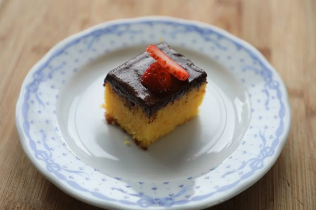 Receitas cá de casa: quadrados de tangerina