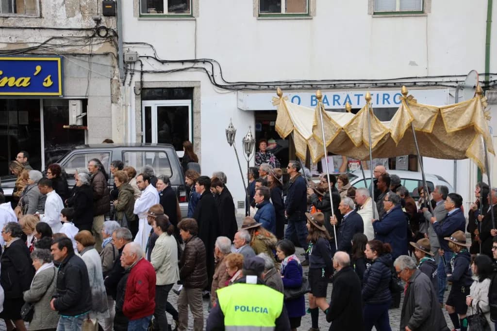 O Bispo da Diocese da Guarda durante a celebração da Solenidade do Sagrado Coração de Jesus.