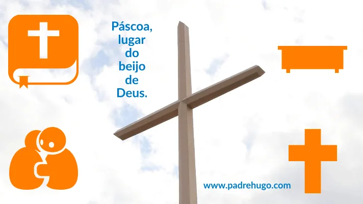 Imagem simbólica da ressurreição de Jesus Cristo iluminada pela luz divina da Páscoa.