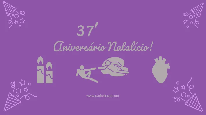 Padre Hugo Martins em momento de celebração e oração pelo seu 37.º aniversário natalício na paróquia.